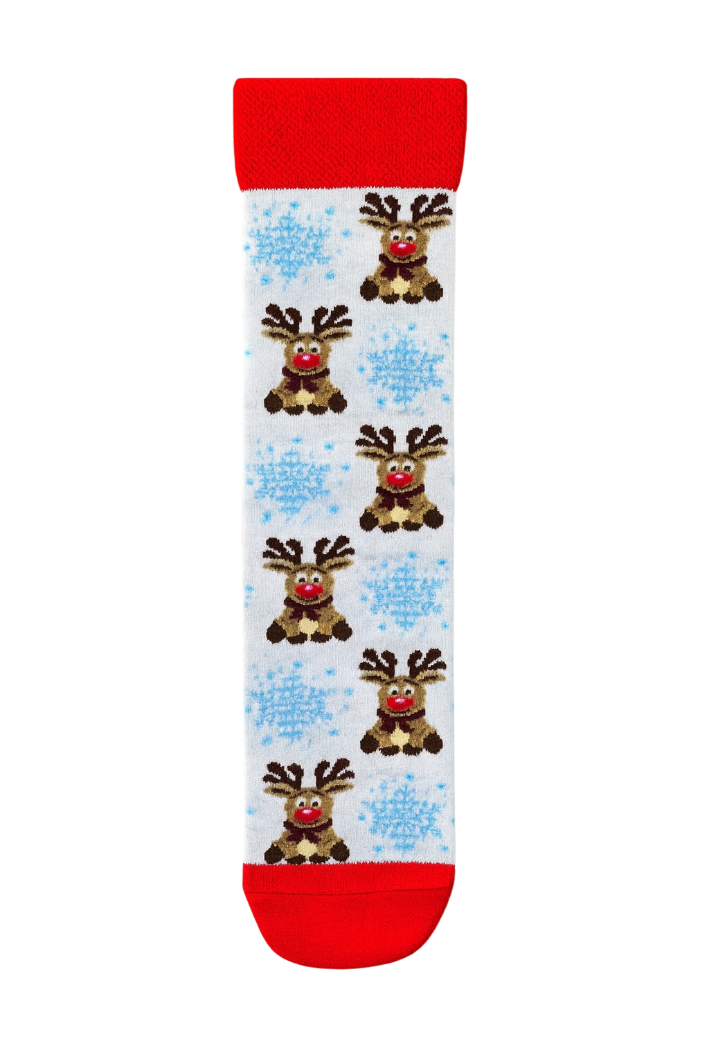 4-Pack Traditional Christmas Socks Set: Reindeer, Holiday Village, Fair Isle, and Santa Pattern Festive Crew Socks