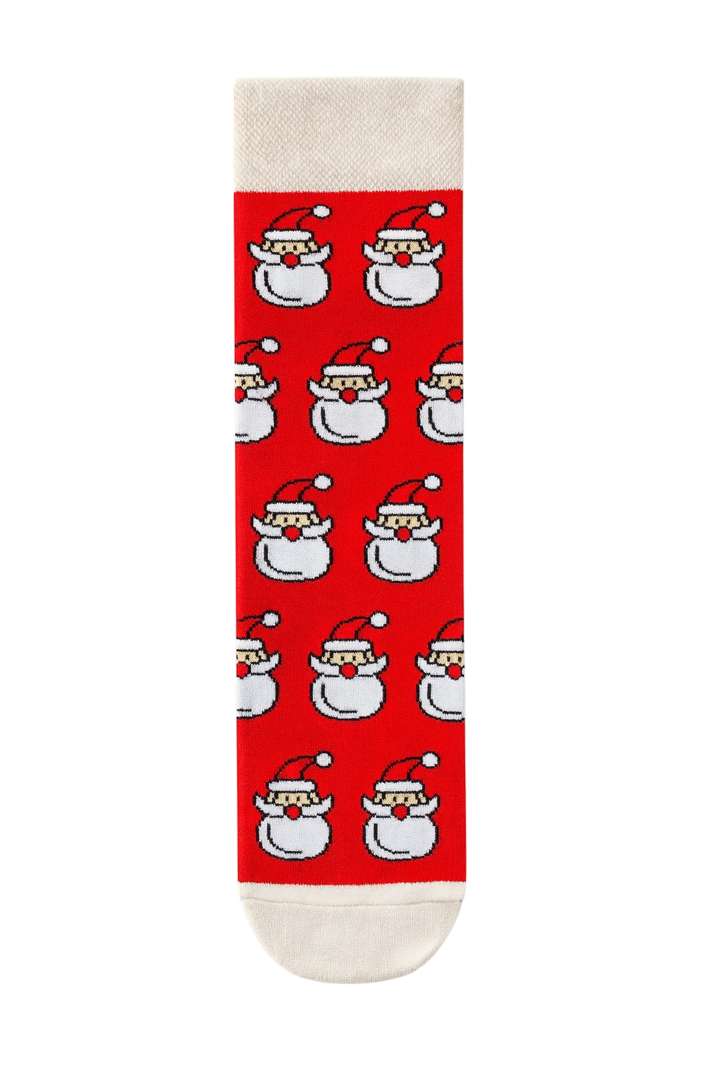 4-Pack Classic Christmas Pattern Socks Set: Santa, Reindeer, Snowman & Gingerbread Man Festive Crew Socks