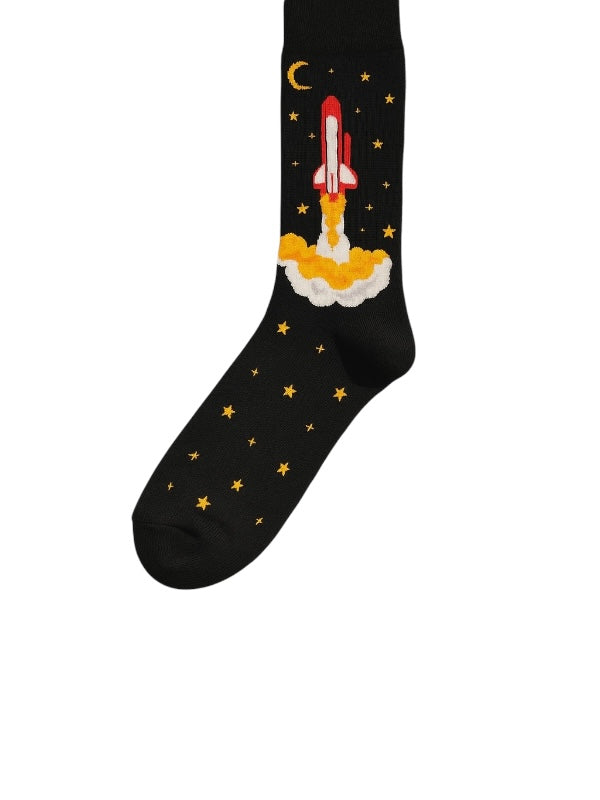 Astronaut Space Adventure Colorful Crew Socks Set